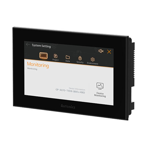 Anzeigetafel / TFT LCD - GP-A070 series - Autonics - mit resisitivem Touchscreen / Grafik / Farb