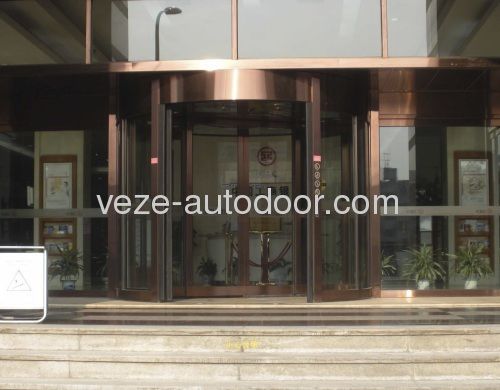 Karussell-Tor - Ningbo VEZE Automatic Door Co., Ltd. - Edelstahl / für den Innenbereich / Sicherheit