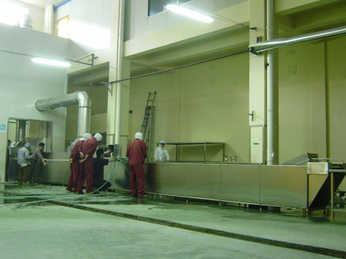 Kühler mit Korb - UPT - SHAOXING WALLEY FOOD MACHINERY CO., LTD. - Wasser / für Obst und Gemüse / für Meeresfrüchte