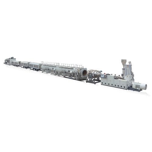 Extrusionsanlage für Rohre - ZHANGJIAGANG QING CHEN YU MACHINERY CO., LTD. - für HDPE / für Drainagerohre / für Gasleitung