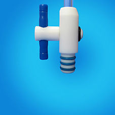 Sitzventil - Shenzhou Engineering Plastics Company - für Ultrahochvakuum / PTFE / vertikal