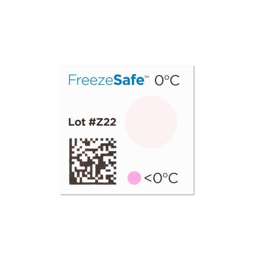 Temperaturanzeiger - FreezeSafe™ - SpotSee - Etiketten / für die Lebensmittelindustrie / für pharmazeutische Anwendungen