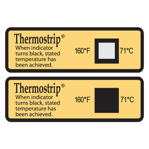 Wasserdichtes Etikett - Thermostrip DS - SpotSee - selbstklebend / für Lebensmittel / Walzenband