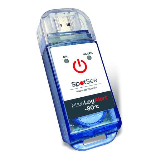 Datenlogger zum Einmalgebrauch - MaxiLog - SpotSee - Temperatur / USB / für pharmazeutische Anwendungen