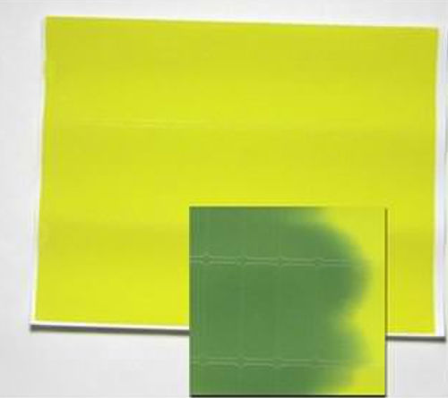 Wärmeempfindliches Etikett - EK100 series - SpotSee - Papier / gelb / grün