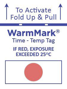 Etikett für Versand - WarmMark  - SpotSee - selbstklebend / für Chemikalien / für Lebensmittel