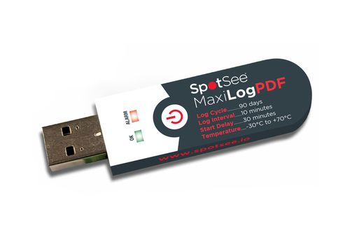 Temperatur-Datenlogger - MaxiLog PDF - SpotSee - USB / kompakt / zum Einmalgebrauch