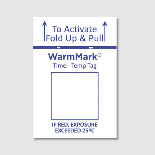 Etikett für Versand - WarmMark  - SpotSee - selbstklebend / für Lebensmittel / für Chemikalien