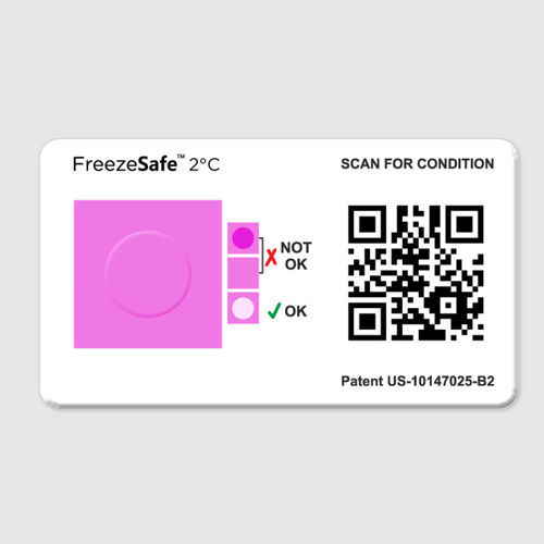 Temperaturanzeiger - FreezeSafe™ - SpotSee - Etiketten / für die Lebensmittelindustrie / für pharmazeutische Anwendungen