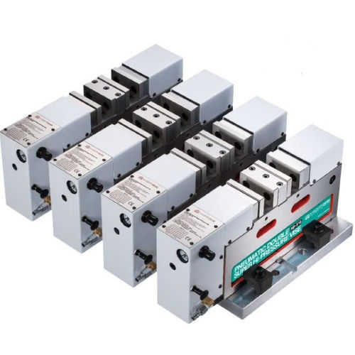 Schraubstock für Werkzeugmaschinen - ND-4"G,5"G - HOMGE MACHINERY IND. CO., LTD. - pneumatisch / horizontal / modulierbar
