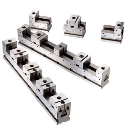 Schraubstock für Schleifmaschine - VISE IN-ROW - HOMGE MACHINERY IND. CO., LTD. - für Werkzeugmaschinen / für Fräsmaschinen / Mehrfach