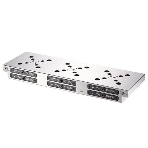 Nullpunkt-Spannzylinder / Einschraub - M-52/96(80722G) - HOMGE MACHINERY IND. CO., LTD. - eingebaut / kompakt / quadratisch