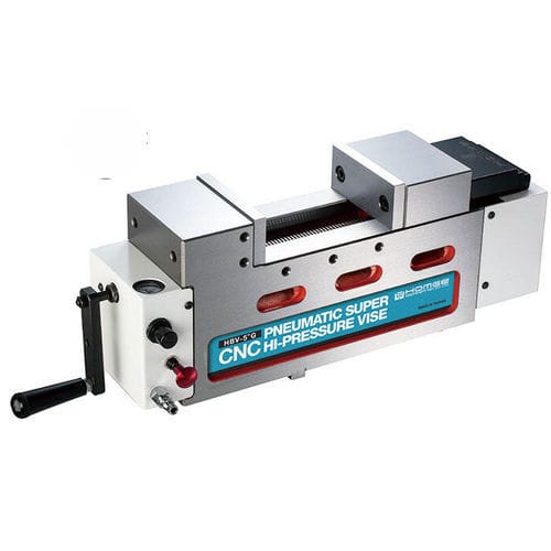 Schraubstock für Werkzeugmaschinen - HBV-GF series - HOMGE MACHINERY IND. CO., LTD. - pneumatisch / horizontal / Präzision