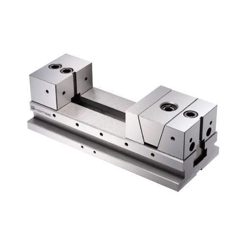 Schraubstock für Werkzeugmaschinen - S-100 - HOMGE MACHINERY IND. CO., LTD. - pneumatisch / Stahl / zur maschinellen Fertigung
