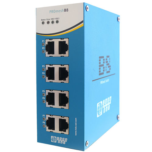 Ethernet-Switch / Industrie - PROmesh B8 - Indu-Sol GmbH - managed / 8 Ports / EtherNet/IP
