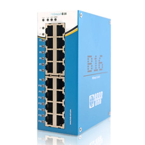 Ethernet-Switch / Industrie - PROmesh B16 - Indu-Sol GmbH - managed / 16 Ports / PROFINET