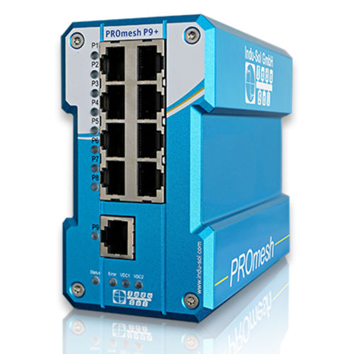 Ethernet-Switch / zur Prozessautomatisierung - PROmesh P9+ - Indu-Sol GmbH - managed / 9 Ports / EtherNet/IP