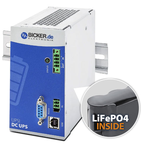 Smarte USV - UPSI-1208DP3 - Bicker Elektronik GmbH - All-in-One / 12 VDC / LiFePO4
