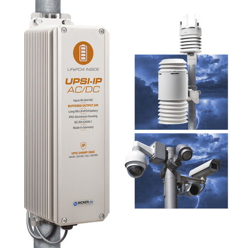 USV für Außenbereich - UPSI-2406R2IP-38AC+PSZ-1100 - Bicker Elektronik GmbH - All-in-One / AC / DC