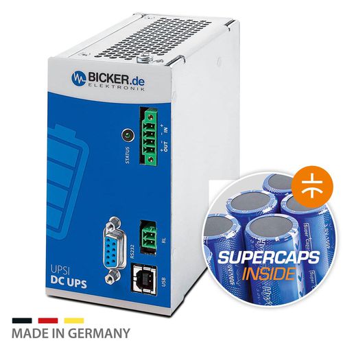 DC-USV - UPSI-1208DP2 - Bicker Elektronik GmbH - 12 VDC / mit Superkondensator / Kondensator