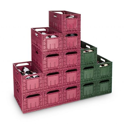 Zusammenklappbarer Behälter - Winebox - ISOCO Plastics Technology GmbH - PP / Lager / Transport