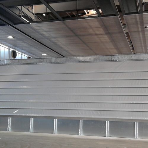 Vertikal-Schiebetür - REVERSO - Apostoli Daniele srl - galvanisiertem Stahl / PVC / Industrie