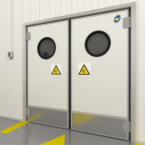 Tor für Kühlraum - To & Fro door - MIV INSULATING SYSTEMS S.R.L. - einflügelig / mit Scharnier / schwenkbar