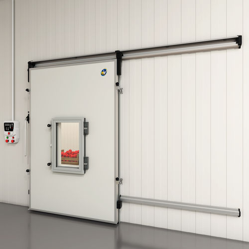 Schiebetür - 900 ATC - MIV INSULATING SYSTEMS S.R.L. - einflügelig / Edelstahl / Aluminium
