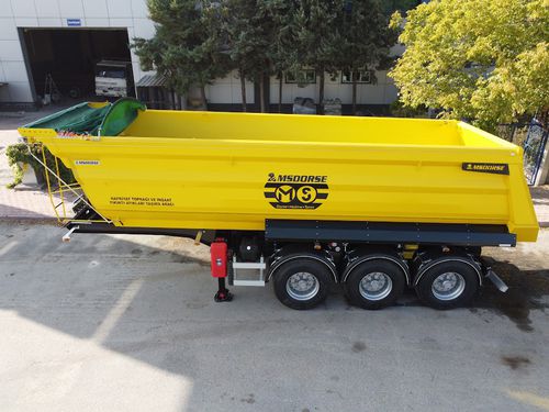 Baumaschinentransporter-Sattelauflieger - Ms Dorse - Kipper / für Sand / Baustellen