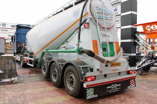 Tank Sattelauflieger - Ms Dorse - für Zement / für Industriematerial / angehängt