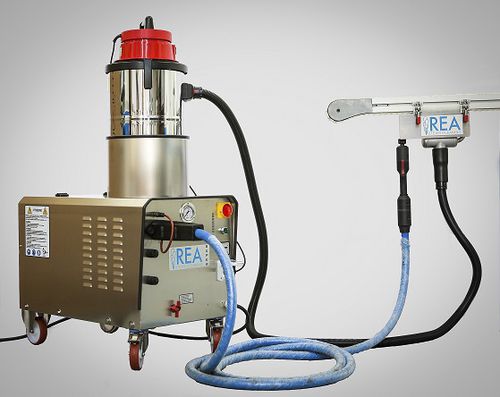 Elektrischer Dampfreiniger - Steamatic - REA STEAM CLEANING SRL - Edelstahl / Absaugung / für die Lebensmittelindustrie