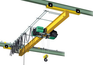 Einträger-Laufkran - Hoist UK - hängend / mit Kabelzug