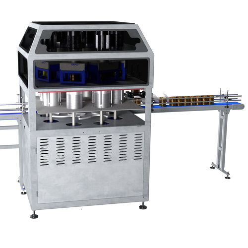 Automatische Verschließmaschine für Konservendosen - VGS MASTER - Sapli Cans Technology - Mehrkopf / mit Gasinjektionssystem / mit Vakuum Technik