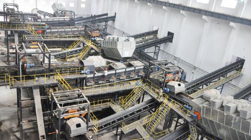 Glas-Abfallbehandlungsanlage - Yinchuan - Suzhou JONO Environmental Technology Co., LTD - Industrieabfälle / automatisiert / mit Trennern