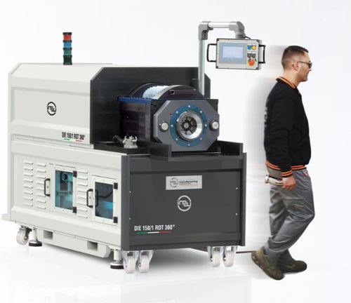 Umformmaschine für Rohrenden - DIE 150/1 ROT 360° - Industrial Manufacturing Machines srl - für Rohre / für Metall / für Muffen