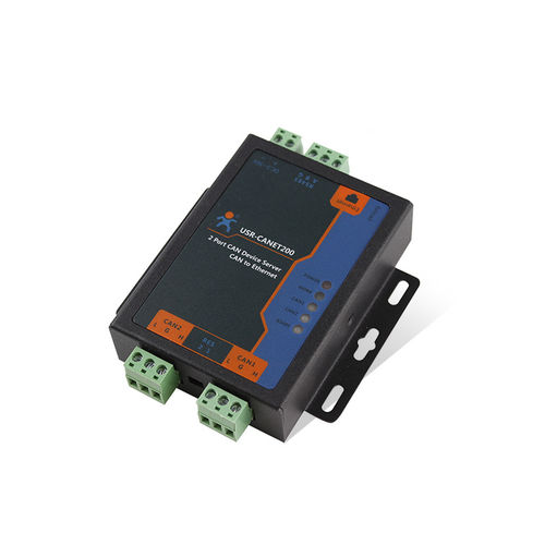 Protokollkonverter-Gateway - USR-CANET200 - Jinan USR IOT Technology Limited - für Kommunikation / Industrie / Ethernet TCP/IP