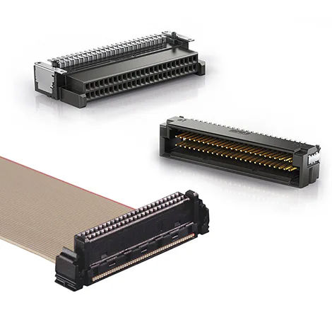 Datensteckverbinder - ERNI MicroCon - TE CONNECTIVITY - PCB / SMT / gerade Ausführung