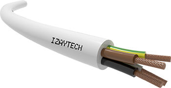 Versorgungs-Stromkabel - HO5VV-F - IZAYTECH - mehrstrangig / Kupfer / mit PVC-Ummantelung