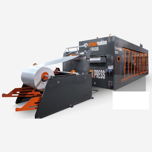 Rollen-Thermoformmaschine - ER 130 - Erkur Thermoforming Machinery - für Platten / aus PS / für Verpackung