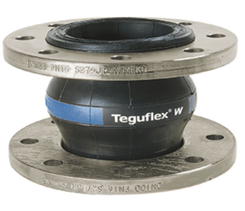 Gummi-Kompensator - TEGUFLEX® W - Trelleborg Expansion Joints - rund / Flansch / für abrasive Medien