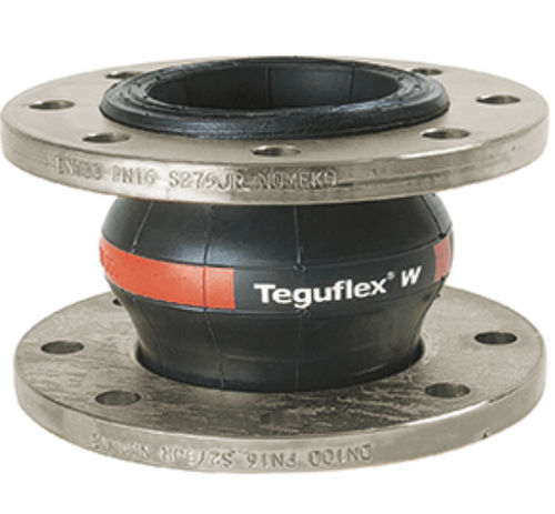 Gummi-Kompensator - TEGUFLEX® W - Trelleborg Expansion Joints - rund / Flansch / für Wasser