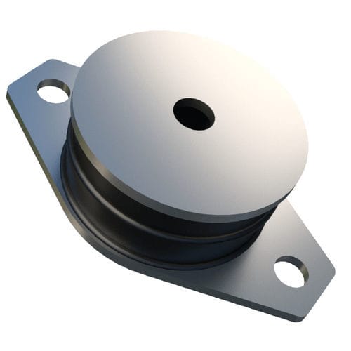 Zylindrische elastische Lagerung - SAW series - Trelleborg Antivibration Solutions - Metall / Gummi / für Motor