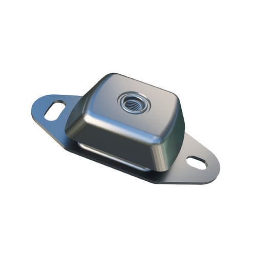 Rechteckige elastische Lagerung - Cushyfloat  - Trelleborg Antivibration Solutions - Metall / Gummi / für Pumpen