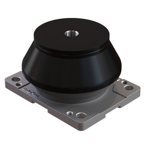 Zylindrische elastische Lagerung - Evolo 631 GRADE AA-AC - Trelleborg Antivibration Solutions - massives Aluminium / Gummi