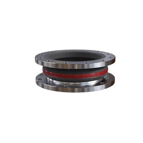 Gummi-Dehnungsfuge - ERV Red - Trelleborg Antivibration Solutions - Stahl / rund / Flansch