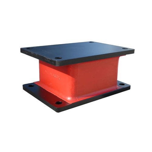 Rechteckige elastische Lagerung - Sandwich  - Trelleborg Antivibration Solutions - Gummi / für Seewasseranwendungen / für schwere Lasten