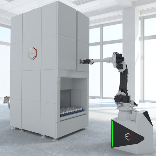Roboterzelle zum Laden - EASYPROD PLUS - Engineering Data - zum Entladen / Für Dreh-Schleifzentrum
