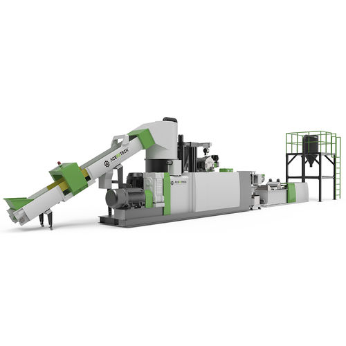 Kompakte Extrusionsanlage - ACS-PRO - Aceretech - Luftkühlung / Kunststoffrecycling / Granulierung