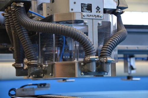 Schneidplotter für Gewebe - SM-325-TA - SolarEdge Automation Machines S.p.A. - für PVC / CNC / mit Förderer