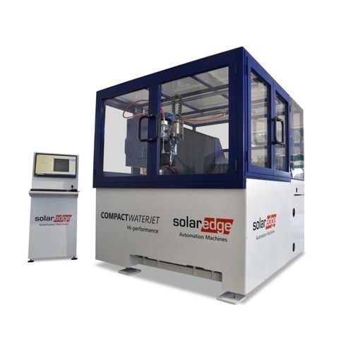 Abrasiv-Wasserstrahl-Schneidemaschine - SolarEdge Automation Machines S.p.A. - Rein-Wasserstrahl / kompakt